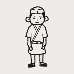 Japanese chef doodle