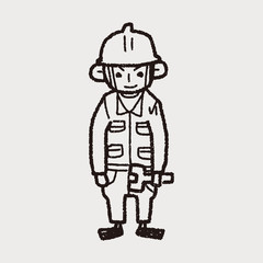 worker doodle