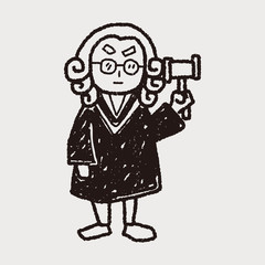 lawyer judge doodle