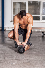Obraz premium kettlebell training