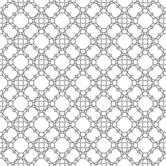 Vector Abstract Seamless Geometric Islamic Wallpaper. 