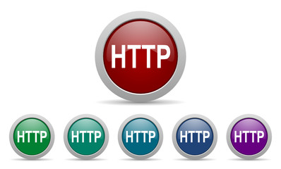 http vector web icon set
