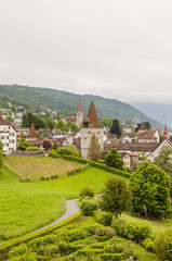 Stadt Zug, Zug, Stadt, Altstadt, Altstadthäuser, Kapuzinerturm, Turm, Spazierweg, Aussichtsberg,...