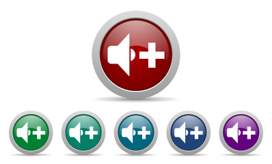 Obraz premium music vector web icon set