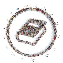 people in the form of a book.