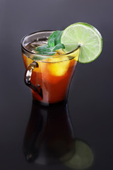 iced tea and lime