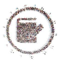 people in the form of a book.