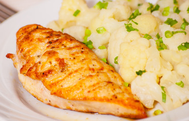 Chicken Breast with Cauliflower