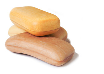 high-grade natural aroma soap at wite background