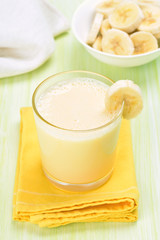 Milkshake with banana
