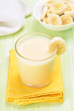 Milkshake with banana