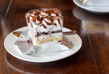 cake bakery in coffee cafe