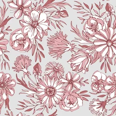 Gordijnen Bloemendesign Seamless floral pattern.   © dozy_dreamer