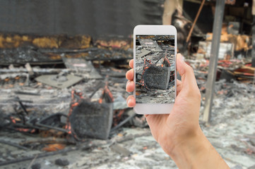 sending photo to the home insurance