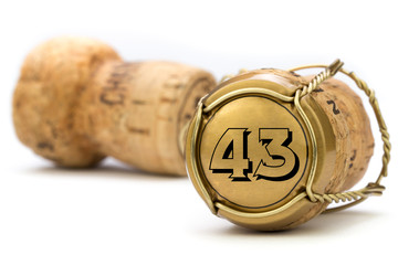 Champagnerkorken Jubiläum 43 Jahre
