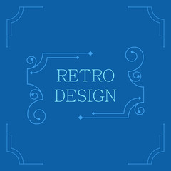 Vector vintage decorative frames.