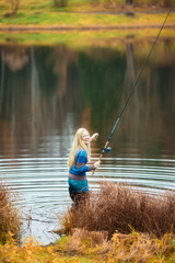 Woman Fishing