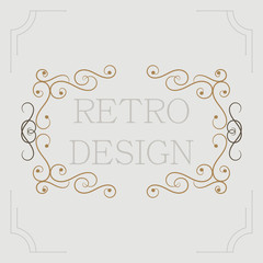 Vector vintage decorative frames.