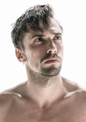 Obraz premium Handsome thoughtful young man