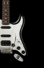 Obraz na płótnie Canvas Electric guitar shape Stratocaster
