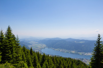 View To Lake Ossiach From Mt. Gerlitzen 