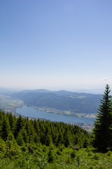 View To Lake Ossiach From Mt. Gerlitzen 