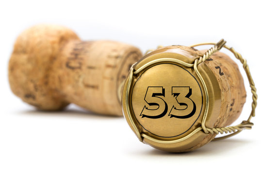 Champagnerkorken Jubil&auml;um 53 Jahre