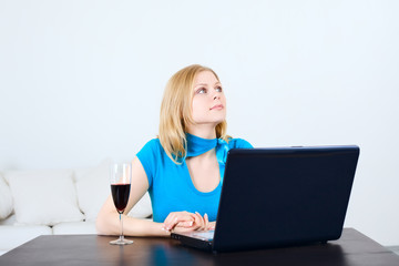 Woman with Laptop