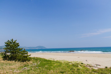 Fototapeta na wymiar 入野海岸の風景