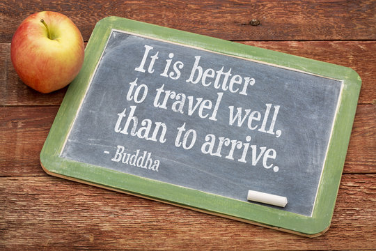 Buddha quote on travel and life