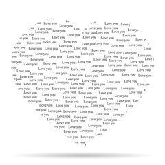 Heart with the words vector illustration