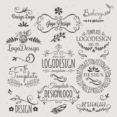 Logo design with hand sketched elements