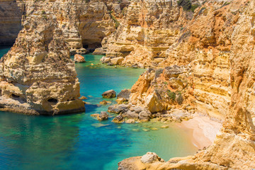 Praia da Marinha - Beautiful Beach Marinha in Algarve, Portugal