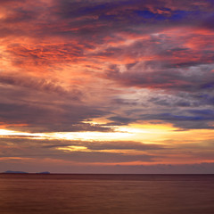 Fototapeta na wymiar Sunset over Andaman Sea
