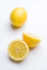 Cut lemon - isolated