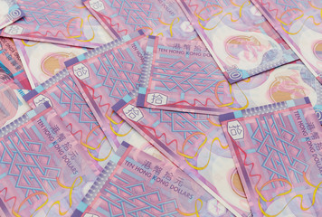 Group of ten Hong Kong dollar