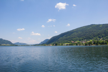 View To Ossiach From Ship At Lake Ossiach