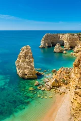 Cercles muraux Plage de Marinha, Algarve, Portugal Belle plage sur la côte de l& 39 Algarve, Portugal
