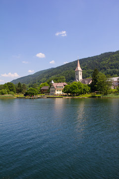 View To Ossiach From Ship At Lake Ossiach