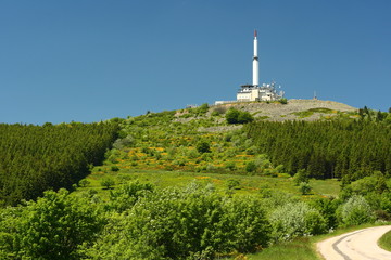 Massif du Pilat Crêt de l'Oeillon relais de television