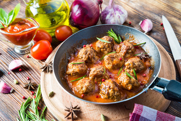 meatballs In a pan