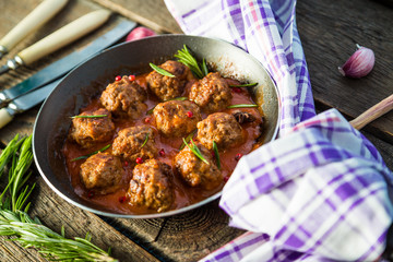 meatballs In a pan