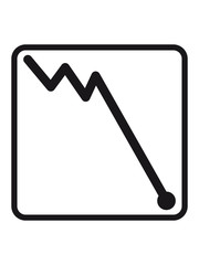 line dash descending verlusst down arrow