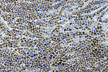 Background of white mosaic
