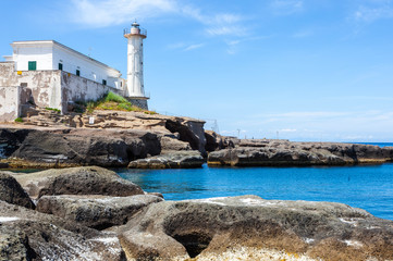 Fototapeta premium Ventotene Lighthouse, Italy.