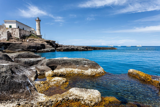 Ventotene Lighthouse, Italy.