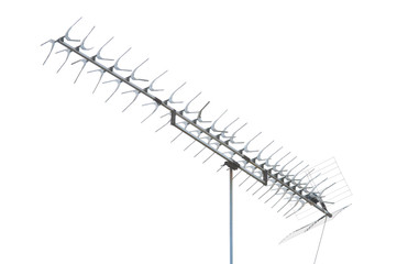 TV antenna isolated on white