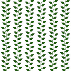 Seamless pattern with leaf, vector illustration