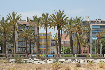 Fototapeta na wymiar Mataro, Barcelona beach