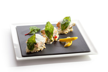 Salmon Fillet with Risotto